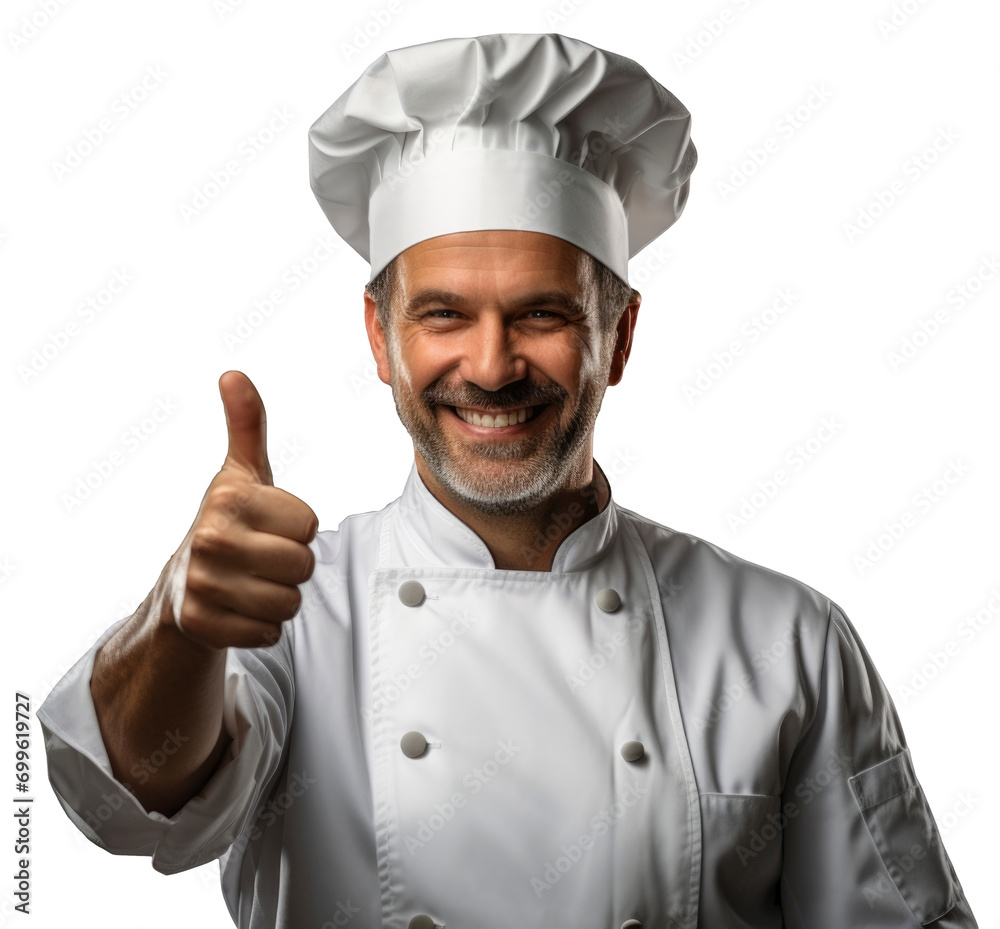 Photo of a professional chef Photo of a professional chef
