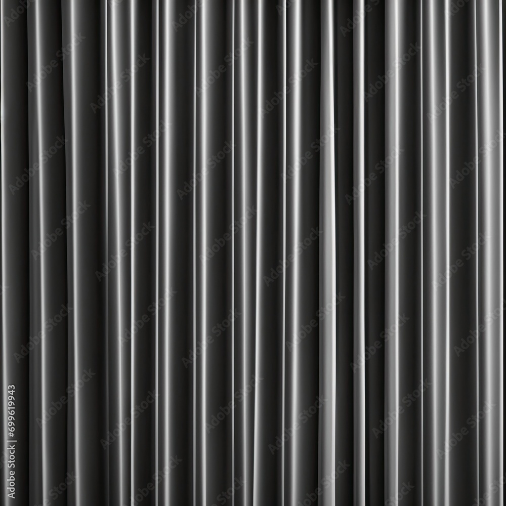 Obraz premium Dark Gray curtains texture background, wave lines background