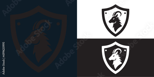 The sheep logo silhouette is suitable for logos for farms, veterinary clinics, animal care homes