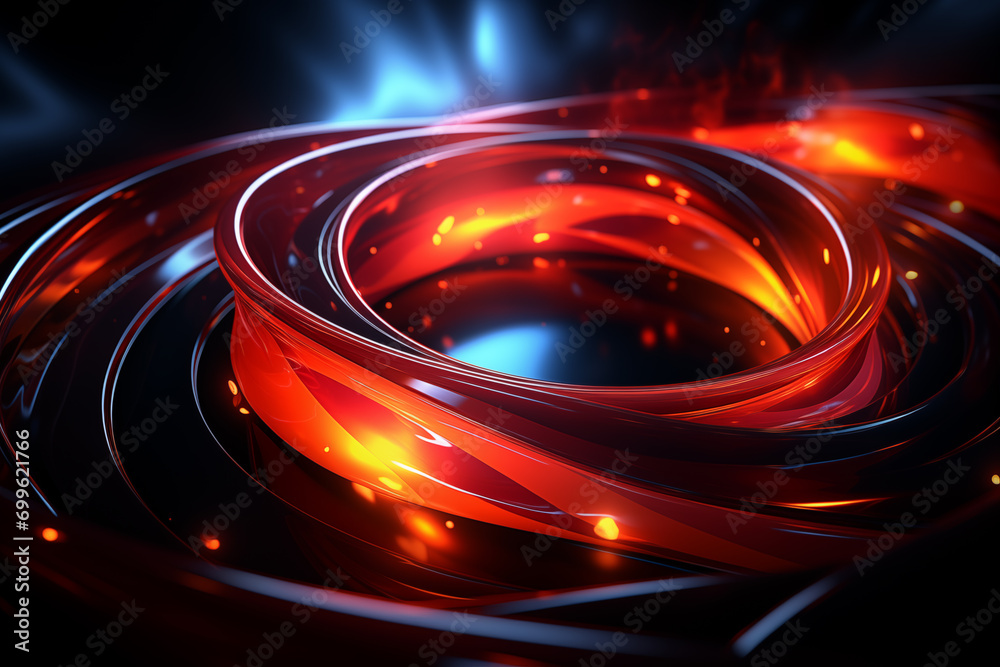 Red neon lines, swirling and complex, dynamic style. Red neon lines, swirling and complex, dynamic style.