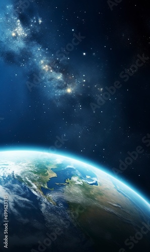 Earth  beautiful space perspective  cinematic  high resolution