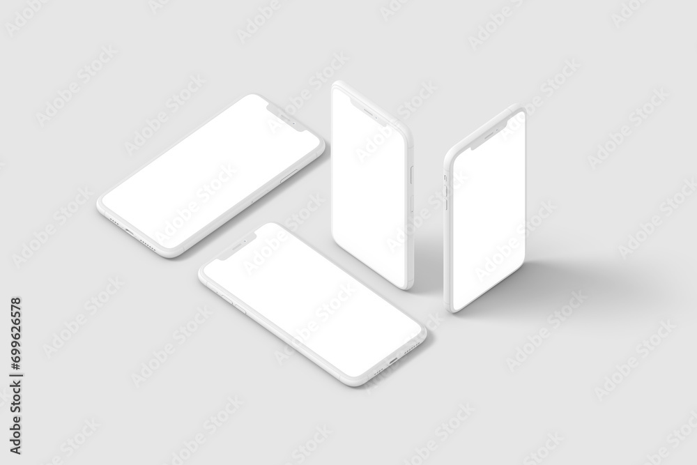 Realistic Mobile Mockup 3d Rendering Realistic Mobile Mockup 3d Rendering