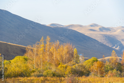 Enjoy the amazing embodiment of autumn in the Tien Shan mountains. Be captivated by the colorful foliage and constant peaks. Immerse yourself in the picturesque landscape. Ideal place
