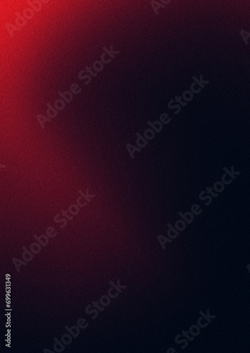 Vertical background with blurry texture. Grainy red and hot color background with noise. Black and red gradient background. 