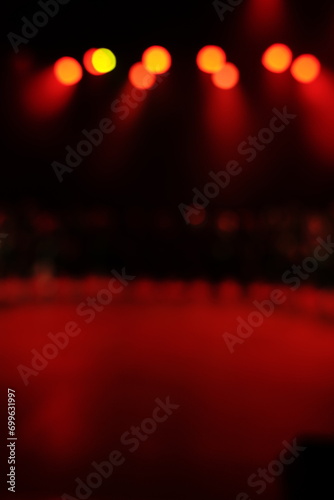 Defocused entertainment concert lighting on stage, blurred disco party and Concert Live.
