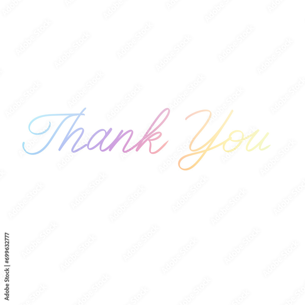 colorful thank you note