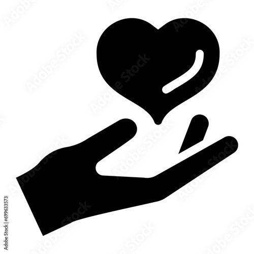 hand glyph icon