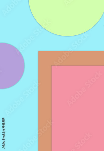 flat circles background, colorful trend seamless