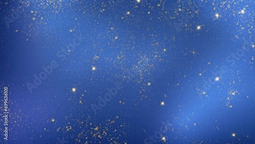 Blue and Gold Foil Glitter Texture Background