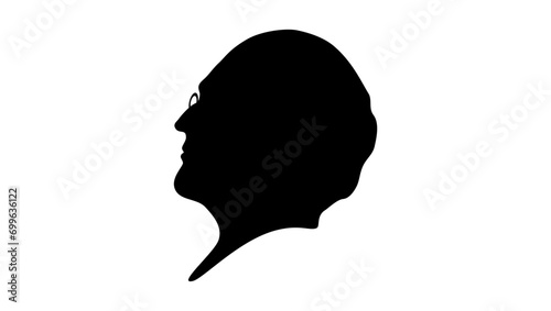 Timothy Dwight IV, black isolated silhouette photo