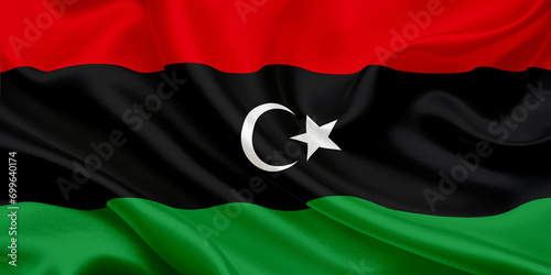 Φωτογραφία libyan National flag of libya