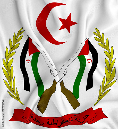 national flag of Sahrawi Arab Democratic Republic photo