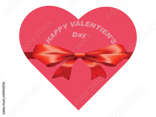 Simple and happy Valentine’s Day celebration design vector