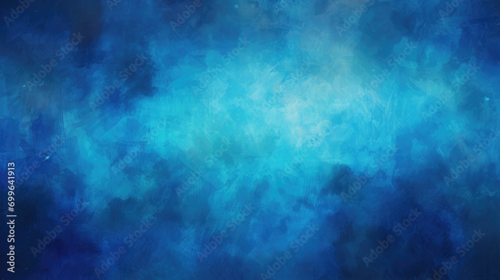 Fondo azul en degradado con textura brillante. Generative Ai - obrazy, fototapety, plakaty 