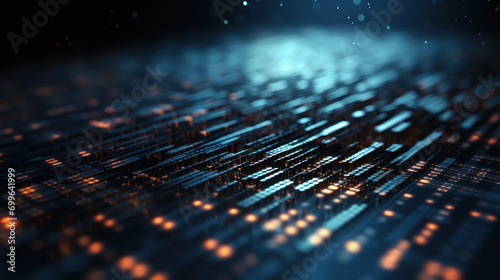 3d render of big internet data