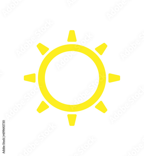 Solar icon. Sun image on a white background. Solar symbols.Vector 