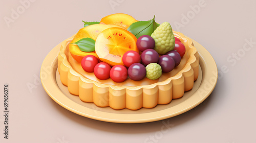 fruit tart 3D