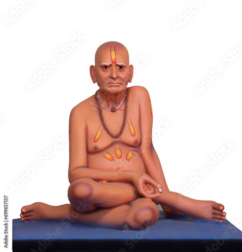 Shri Samarth god Statue of Swami. Swami of Akkalkot. Indian hindu saint. photo