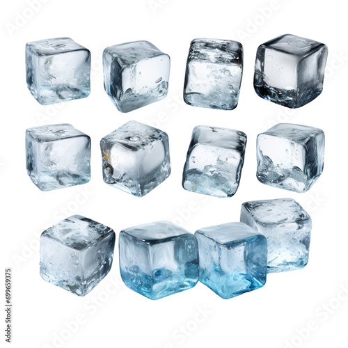 ice cube isolated on white background.
