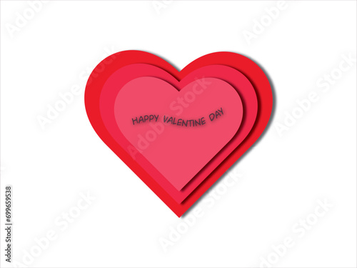 Simple and happy Valentine’s Day celebration design vector