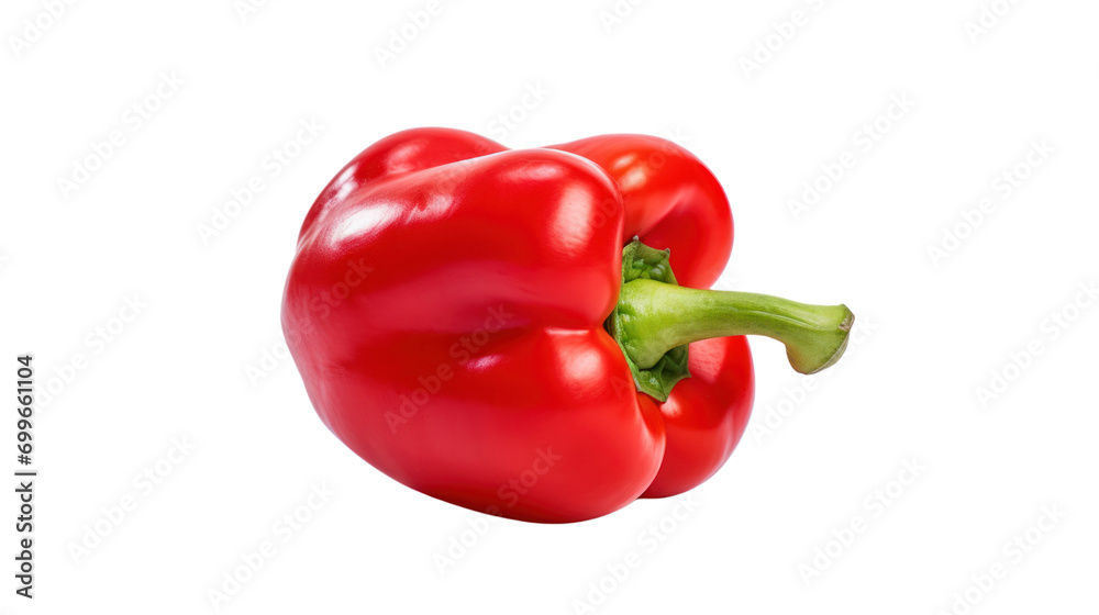 Top view of Bell pepper isolated on transparent background,PNG image. Top view of Bell pepper isolated on transparent background,PNG image.