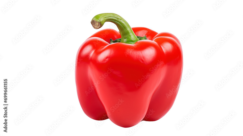 Top view of Bell pepper isolated on transparent background,PNG image. Top view of Bell pepper isolated on transparent background,PNG image.