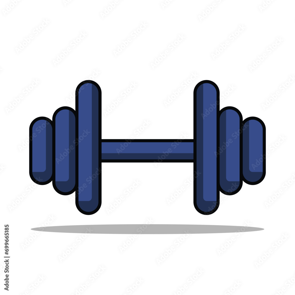 blue dumbbells isolated on white background. Vector illustration blue dumbbells isolated on white background. Vector illustration