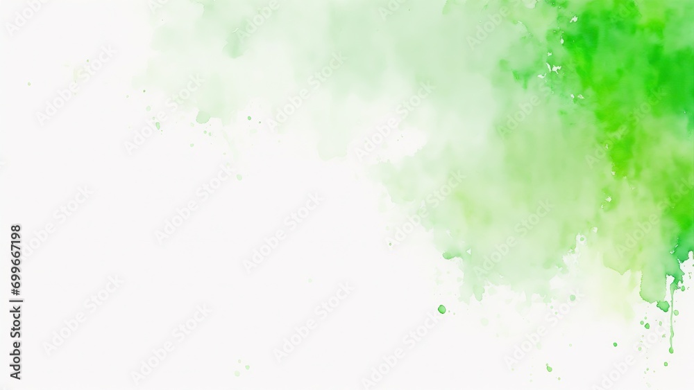 Green Bleeding Watercolor texture Background