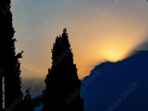 Sunrise behind Monte Baldo on Lake Garda © Albert Schweitzer