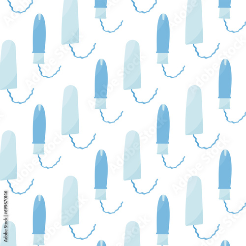 tampon woman period pattern textile blood vector