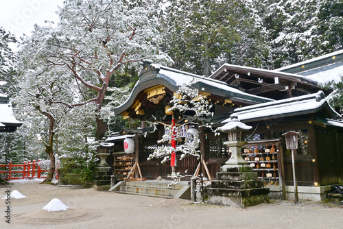 Fényképezés 宮本武蔵ゆかりの雪化粧した京都市八大神社