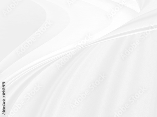 beauty white abstract clean and soft fabric textured.  fashion decorate smooth textile curve shape background