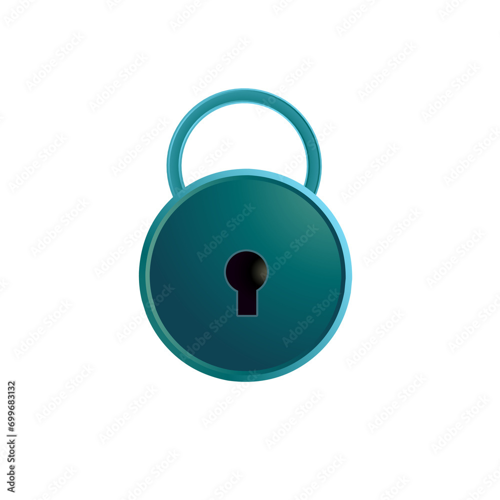 Padlock illustration isolated on Transparant background Padlock illustration isolated on Transparant background