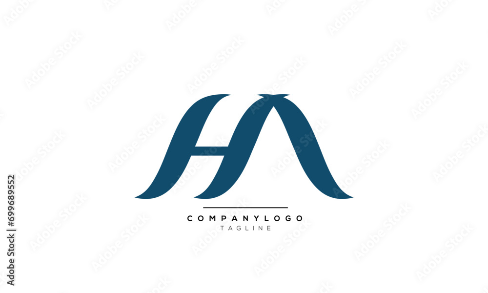 Alphabet letters Initials Monogram logo HA, HA INITIAL, HA letter Alphabet letters Initials Monogram logo HA, HA INITIAL, HA letter