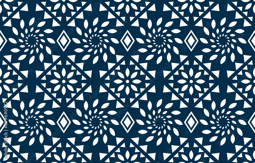 Ethnic southwest tribal navajo ornamental seamless pattern fabric colorful design for textile printing  - obrazy, fototapety, plakaty 
