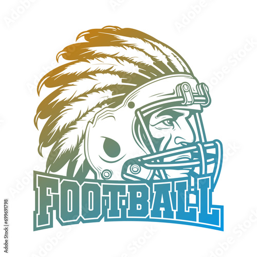 Indian Illustration Clip Art Design Shape. Football Silhouette Icon Vector.