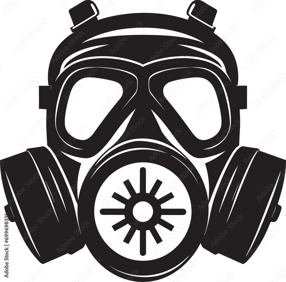 Stygian Shield Gas Mask Vector Symbol Lunar Guardian Black Gas Mask Icon Logo Stygian Shield Gas Mask Vector Symbol Lunar Guardian Black Gas Mask Icon Logo