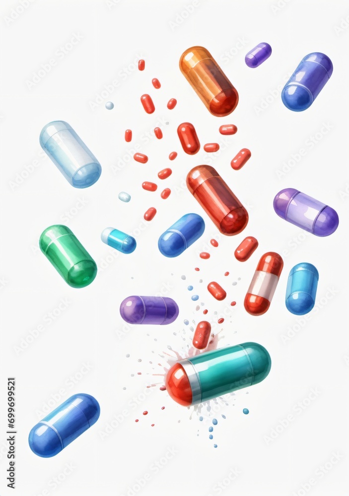Pills Falling From The Top Pills Falling From The Top