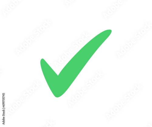 Green check mark icon. Check marks symbol, simple check mark. Quality sign vector design and illustration.