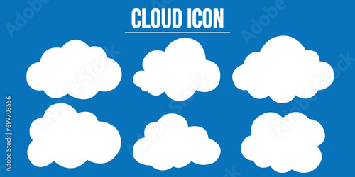 Cloud icon vector illustration. cloud sign and symbol used in web.