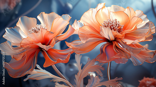 orange lily flower photo
