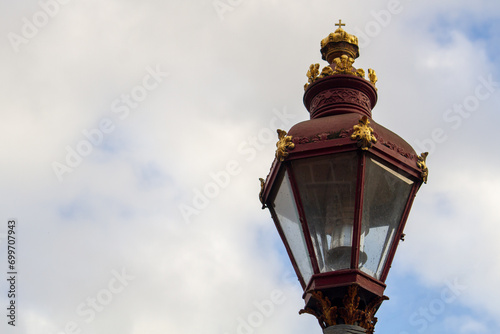 Vintage street lamps in the city of Dusseldorf photo