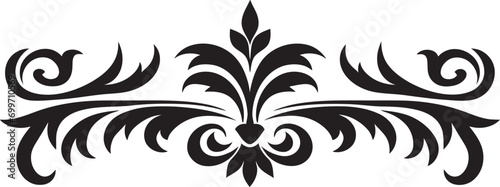 Onyx Intricate Party Badge Enigmatic Ebony Occasion Design
