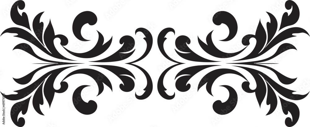 Ethereal Ebony Embellishments Decorative Icon Timeless Noir Framework Black Border Emblem