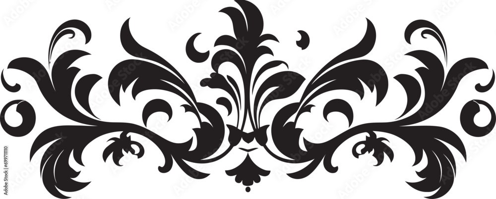 Intricate Noir Outlines Black Border Icon Gothic Glamour Decorative Vector Emblem Intricate Noir Outlines Black Border Icon Gothic Glamour Decorative Vector Emblem