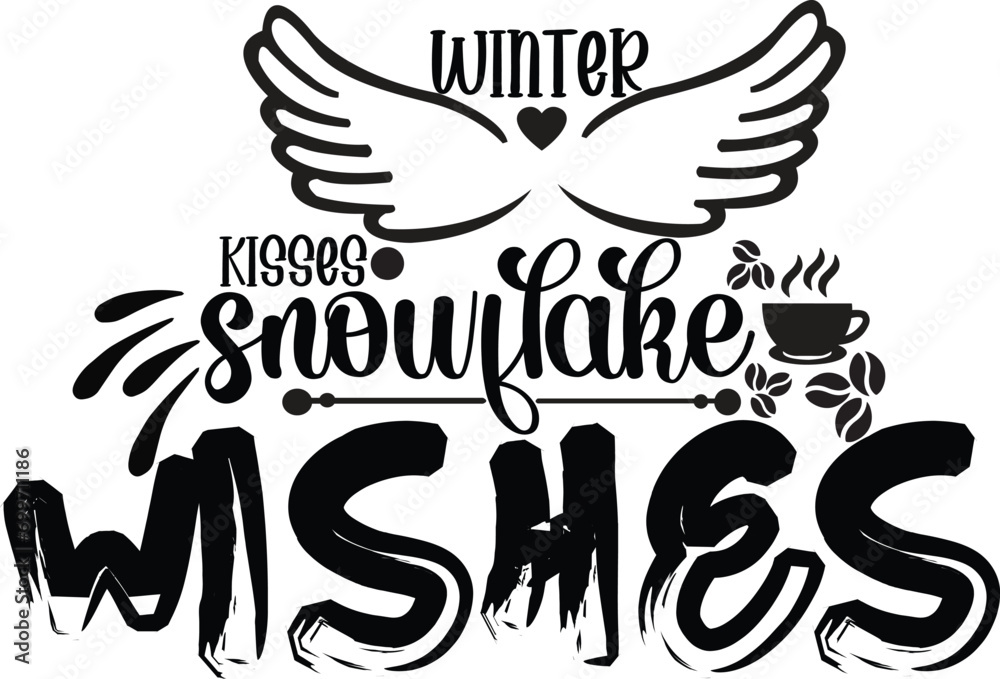 Winter text cut file Winter text cut file