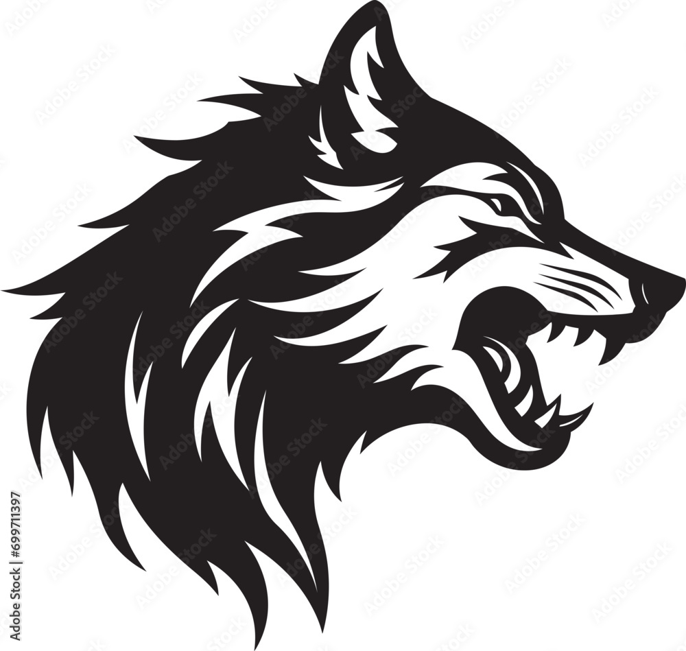 Obraz premium Onyx Predator Mark Ghostly Werewolf Icon