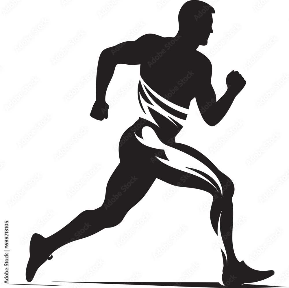 Dynamic Strides Black Vector Logo of Running Athlete Energetic Runner Male Black Vector Icon Design Dynamic Strides Black Vector Logo of Running Athlete Energetic Runner Male Black Vector Icon Design
