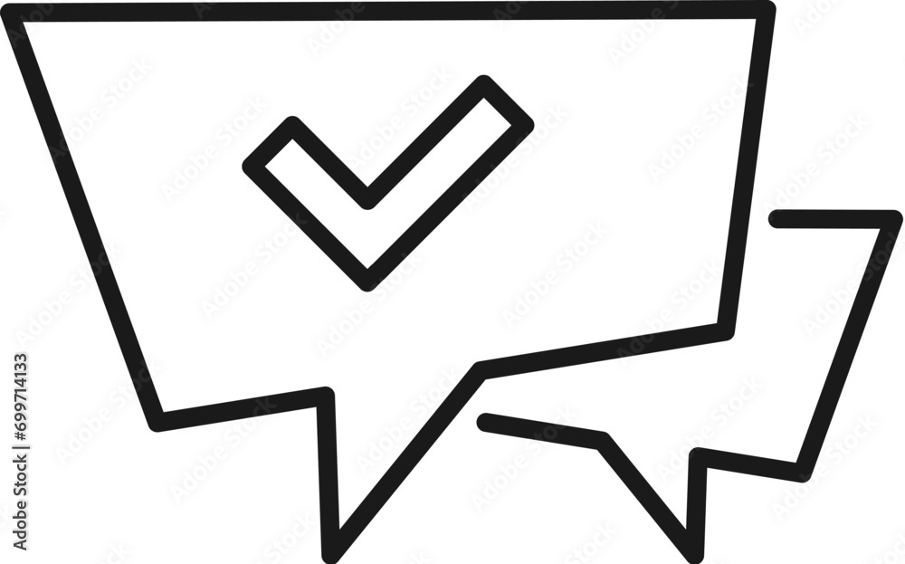 Speech Bubble Thin Line Picture. Perfect for design, infographics, web sites, apps. Speech Bubble Thin Line Picture. Perfect for design, infographics, web sites, apps.