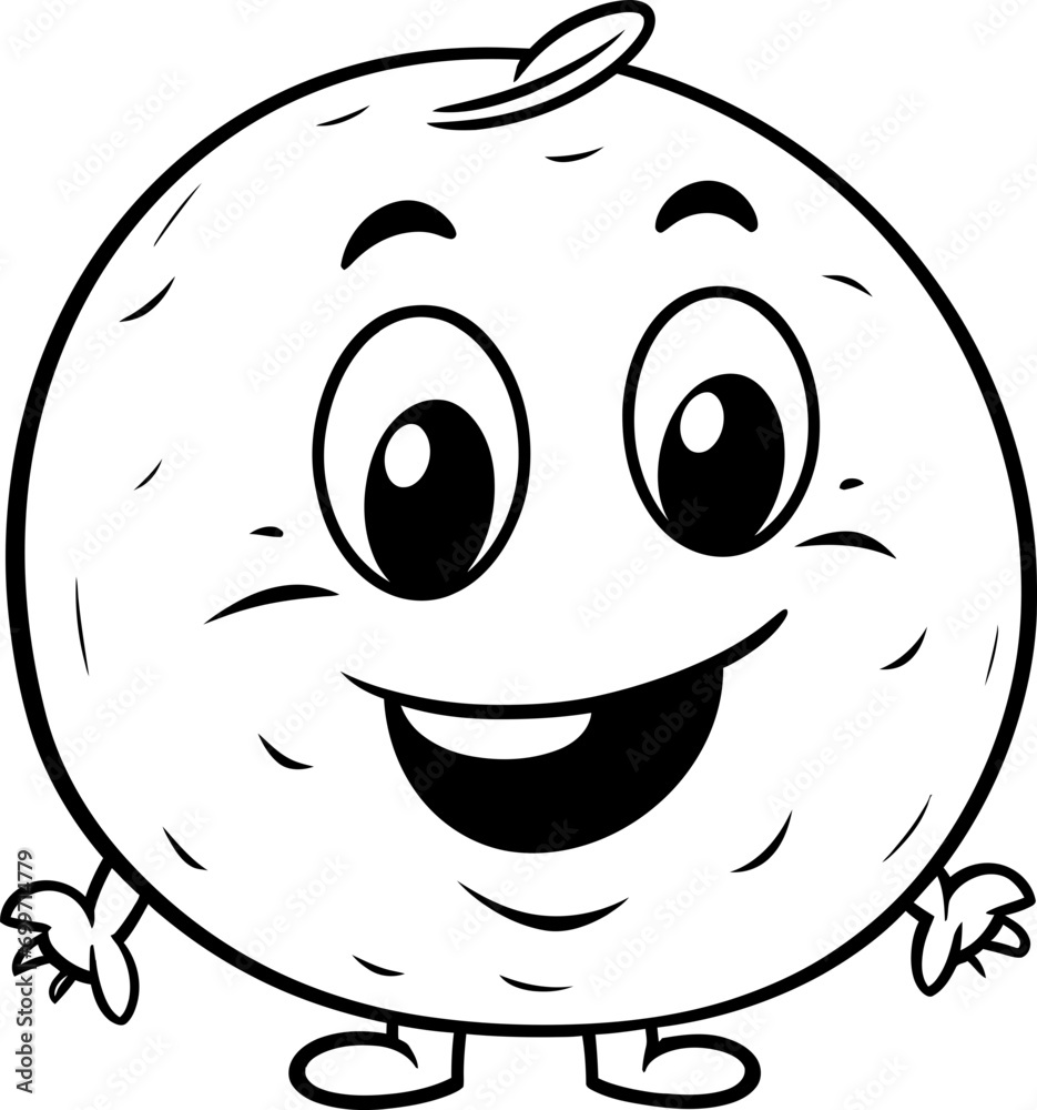 Fototapeta premium Tomato vegetable vector stock, coloring page